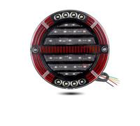 CUTEAS Faro Trasero Luz Trasera LED con Luz Señal Giro Secuencial Freno Parada DRL Camión Remolque Camión Autocaravana Autobús Camioneta 4x4 12 V 24 V Piloto Trasero(1X)