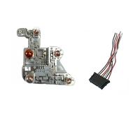 CUTEAS Faro Trasero para Benz W204 Clase C 2007-2010 A2048201500 A2048201600 Placa Circuito Toma Luz Trasera con Bombillas con Cableado Piloto Trasero(L with Wiring)