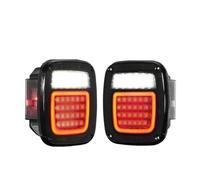 CUTEAS Faros traseros Juego 2 Luces Traseras Universales 83 LED Para Jeep Para Wrangler CJ TJ YJ JK, Luces Freno Y Marcha Atrás Piloto Trasero