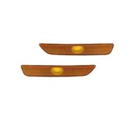 CUTEAS Faros traseros Para Ford Para Mustang 2010 2011 2012 2013 2014 Parachoques Delantero/trasero Cubierta Luz Posición Lateral Lente Sin Bombilla Piloto Trasero(2pcs amber front)