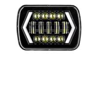 CUTEAS Juego De Faros Delanteros Para GMC para Savana 3500 7x6 5X7 proyector LED faro con DRL Hi-Lo Beam DRL flecha luz de señal de giro Faro Delantero(1PC 7inch)