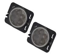 CUTEAS Juego De Faros Delanteros Para Jeep para Wrangler JK 2007-2016 luz de posición lateral de estacionamiento luz LED de intermitente frontal ámbar Faro Delantero(Fender Parking Light)