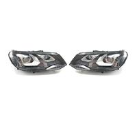 CUTEAS Juego De Faros Delanteros Para VW para Touareg 2011 2012 2013 2014 2015 faros delanteros de coche lámpara frontal LED completa luz de xenón para coche Faro Delantero(2 Pcs Left and Right)