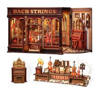 CUTEBEE Book Nook Kit - Casa de Muñecas en Miniatura para Montar con Muebles - Maquetas para Construir Adultos Decoración Creativa para Estanterías