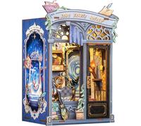 CUTEBEE Kit Book Nook - DIY Miniature House en 3D con Puerta Encantada, Casa de Muñecas para Adultos, Regalo para Amantes de Libros, Decoración del Hogar y Manualidades Creativas (Soul Travel Agency)