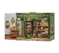 CUTEBEE Kit de Rincón de Libros, Casa en Miniatura de Madera Estilo Tienda de Flores, Casa de Muñecas & Librería Decorativa, Familia y Amigos (Blossom Florists)