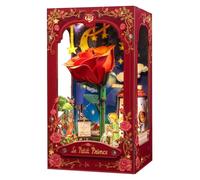 CUTEBEE The Little Prince Book Rincón Kit DIY Casa en miniatura para | Le Petit Prince - Rompecabezas de madera 3D, decoración de estantería, regalo de manualidades para los amantes de los libros