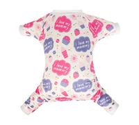 CuteBone I Love My Mommy - Pijama elástico para perros pequeños, ropa suave para gatos para uso diario, DA18XL