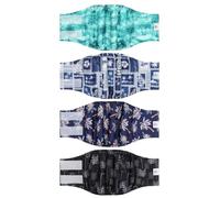 CuteBone Pañales para perros machos, paquete de 4 envolturas reutilizables para cachorros, bandas para el vientre para perros machos, S, M y L