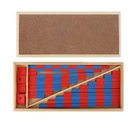 cutecool Varillas numéricas, Montessori Juguetes educativos de matemáticas Materiales Educación temprana Azul Rojo Pequeño…