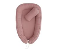 CuteCraft Reductor de Cama para bebé, para la Cama Bebe Cocoon, Nido de Bebé, Almohada con Funda extraíble, portátil y Transpirable, Baby Nest, Muselina