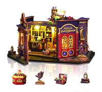 Cuteefun Casa de Muñecas en Miniatura con luz LED, Casas Miniaturas para Montar, Artesanía en Madera, Regalos de Cumpleaños únicos, Magic Energy Station
