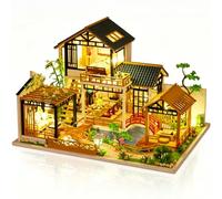 Cuteefun Casa en Miniatura para Adultos, Caja de Música (Patio Verde)