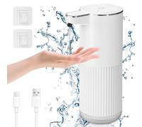 Cuteefun Dispensador Jabon Baño Automatico, Luz Batería, Blanco, Mod. Gel