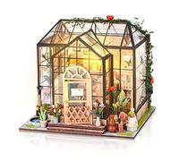 Cuteefun Kit de Casa en Miniatura, 1:24 Bricolaje para Adultos para Construir, Modelo de Casa de Manualidades con Muebles y Herramientas, Haz tu Propio Regalo, Casa de Flores