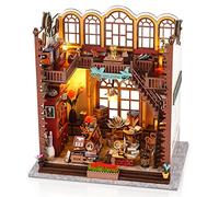 Cuteefun Mini Casa de Muñecas, Kit de Book Nook DIY (Librería Mágica)