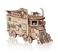 Cuteefun Puzzle 3D de Camiones de Batalla, Kit de Construcción de Madera para Adultos, Artesanía única, Ideal para Cumpleaños, Navidad, Día del Padre