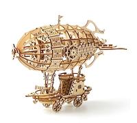 Cuteefun Puzzle de Madera 3D de Dirigible, Kit de Construcción de Madera para Adultos, Haz tu Propio Kit de Madera, Idea de Regalo para Cumpleaños Navidad Día del Padre