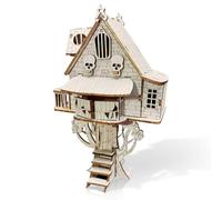 Cuteefun Puzzle de Madera 3D para Adultos, Kit de Casa del árbol de Bricolaje, Hacer su Propio Kit de Carpintería, Conjunto de Estructura Mecánica de Madera, Cumpleaños día del Padre Navidad