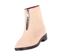 CUTeFiorino Botas de agua cortas para mujer, botas de lluvia para mujer, botas de jardín, botas de goma para el exterior, con comodidad y ligeras, beige, 37 EU