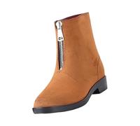 CUTeFiorino Botas de agua cortas para mujer, botas de lluvia para mujer, botas de jardín, botas de goma para el exterior, con comodidad y ligeras, dorado, 36 EU