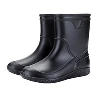 CUTeFiorino Botas de agua Las botas de lluvia de moda para hombre de tubo medio se pueden usar en cualquier lugar, para pescar al aire libre, en la cocina o para el lavado diario de autos. Hombre