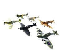 CUTeFiorino British Model Kit Fun Airplane Building Set for Kids and Adults Airplane Model Kits to Build for Adults and Kids 1/48 Scale Aircraft Model Toy Model Airplane (negro, talla única)