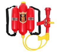 CUTeFiorino Mochila de agua para niños sin mangas con pantalón, para jugar al aire libre, para niños y niñas, Fireman Pretend Play by 4E's Novelty Disfraz para (rojo, talla única)