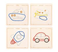 CUTeFiorino Wooden Lacing Toys for Toddlers and Kids Ages 24 57 Sewing Kit Motor Skill Busy Board Education Sensory Preschool Toy for 2 3 4 Year Olds Birthday for Boys and Girls (C, One Size)