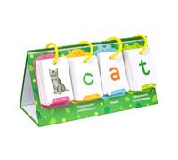 CUTeFiorino Word Games Cards Learn to Read Word Building Desktop Pocket Tent Cards Kit with 129 Cards for Reading and Spelling Phonics Learning Compatible with Motorikspielzeug (Verde, One Size)