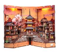 Cutefun Book Nook Kit - Kits de Book Nook Japonés para Adultos - Rompecabezas 3D para Estantería - Gran Regalo para Amantes de los Libros a Partir de 14 años