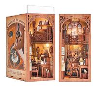 Cutefun Kit de rincón de Libros de Bricolaje con Cubierta Antipolvo, Kit de casa de muñecas en Miniatura, sujetalibros de inserción de estantería, (The Secret Rhythm)