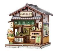 Cutefun Kit maqueta DIY Book Nook Japón - Puzzle 3D Madera - Decoración estantería, Regalo Ideal para lectores y Manualidades (Kyoto Matcha Cottage)