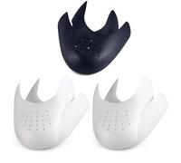 CuteHome 3 pares de protectores de zapatos, protector de pliegues de zapatos, prevención de arrugas en los dedos de los pies, EU 35-39 (Mujeres), 3x Blanco Negro