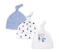 CuteOn 3 PCS Bébé Beanie Nœud Chapeau Nouveau née Garçons Filles Coton Ajustable Casquette pour Bébé 0-6 Meses