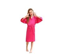 CuteOn Niña Robe Satin Vestido de niña de Albornoz de Seda para Girls Color Puro Robe Albornoz Ropa de Dormir SPA natación cumpleaños