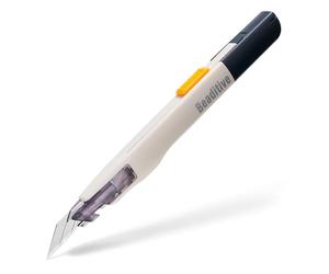 Cúter Beaditive de alta precisión, de hoja con punta en 30 grados; ideal para trabajos artísticos, manualidades y modelismo (1 cuchillo)