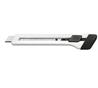 Cúter edding M 9 - 1 cúter en blanco - Cúter en práctico formato pequeño - Cúter de uso general, de alfombra, de papel pintado - Cuchillas de recambio disponibles
