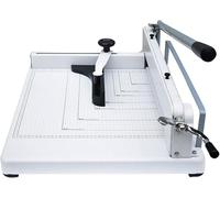Cúter multifunción A3 profesional con mango con bloqueo de seguridad y rejilla guía de corte, longitud de corte de 17'' y capacidad for 360 hojas, base metálica resistente.