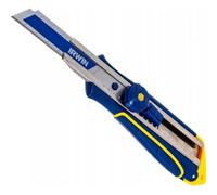 Cúter Profesional Irwin De 18 Mm Con Hoja Bimetal Retráctil, Tornillo De Bloqueo Manual Y Cargador Para 2 Hojas, Mango Ergonómico Antideslizante Y Cuerpo Abs