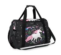 Cutes - Bolsa de viaje de unicornio para niñas, niños, mujeres y hombres, unicornio arcoíris, fin de semana, bolsa de noche, bolsa de hombro, bolsa de equipaje para viajes, deportes, gimnasio