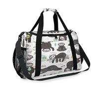 Cutes Sleeping Sloths - Bolsa de viaje para niñas, niños, mujeres y hombres, perezosos de dibujos animados, fin de semana, bolsa de hombro para viajes, deportes, gimnasio