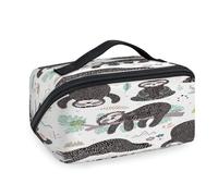 Cutes Sleeping Sloths - Bolsas de maquillaje de viaje para mujeres, hombres, niñas, niños, dibujos animados, perezosos, bolsa de lavado, bolsa de aseo portátil, organizador de artículos de tocador