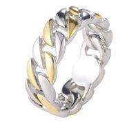 Cuteshop Anillo de eslabones cubanos de Hip Hop de 7 mm de plata de oro personalizado para Hip Hop Mujeres Hombres (11)