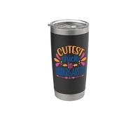 Cutest Chick In Kindergarten Funny Back To School Kids Vaso térmico de acero inoxidable de doble pared