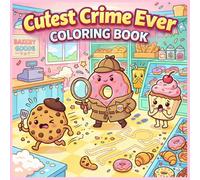 Cutest Crime Ever: Cute Food Detective Mystery Coloring Pages Featuring Donuts, Cookies, Cupcakes, and Bakery Detectives | Bold and Easy | For Adult Teens