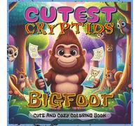Cutest Cryptids Coloring Book: Bigfoot: Adorable Bigfoot Adventures to Color - Featuring Chibi Bigfoot in Funny, Wholesome Scenes | Perfect Gift for Kids, Cryptid Fans & Coloring Lovers of All Ages