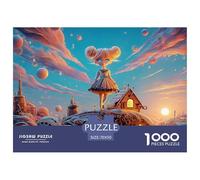 Cutest Girl in Brown Hair 1000 Piezas Cartón Rompecabezas Fantasy Anime Girl Imposible, Difícil Juego Familiar Puzzle para Niños Pequeños 70x50cm/1000pcs