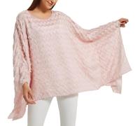 CuteSwan Túnica para mujer de chifón estilo capa con manga murciélago holgada y casual, One Size Plus