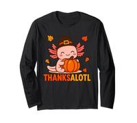 CuteThanksalotl Axolotl Thanksgiving Day Pumpkin Autumn Fall Manga Larga